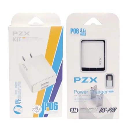 Cargador Para Celular 3.1A PZX (T-M) Ref: P06-TC