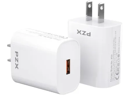 Cargador Para Celular Con Cable 25W QC 5.0 Pzx (T-M) Ref: P33-TC