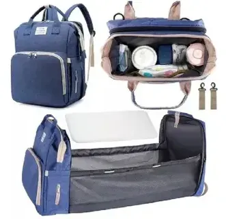 Bolso Pañalera Multifuncional Azul