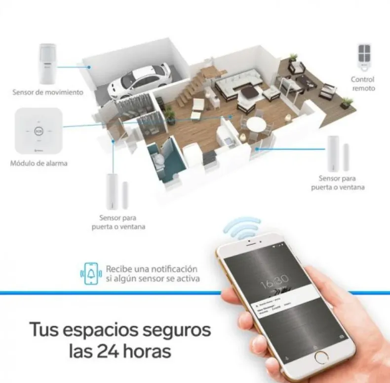 Sistema De Seguridad Wi-Fi 3 Sensores Steren (T-M) Ref: Shome-2000