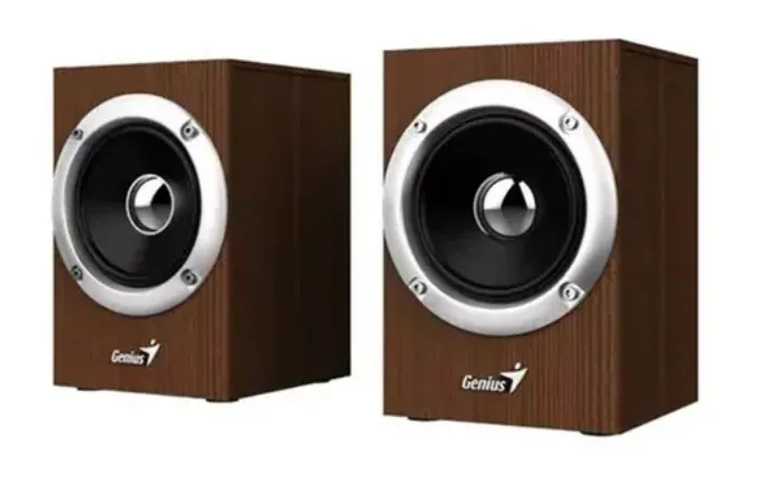 Parlantes Speaker Genius, Madera, 6 Wats 3.5 Mm, (T-M) Ref: Sp-hf280