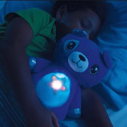 Peluche Luminoso Proyector De Estrellas Star Belly Azul Con Música