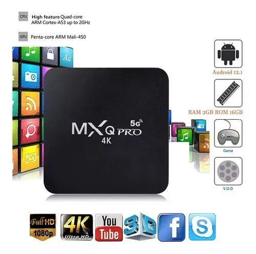 Convertidor A Smart Tv Box Mxq Pro 4k Wifi 5g 2gb TVBOX