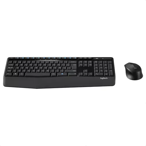 Kit de teclado y mouse inalámbrico Logitech MK345 color negro