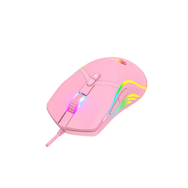 Mouse Gamer Programable Pink Taboo Havit