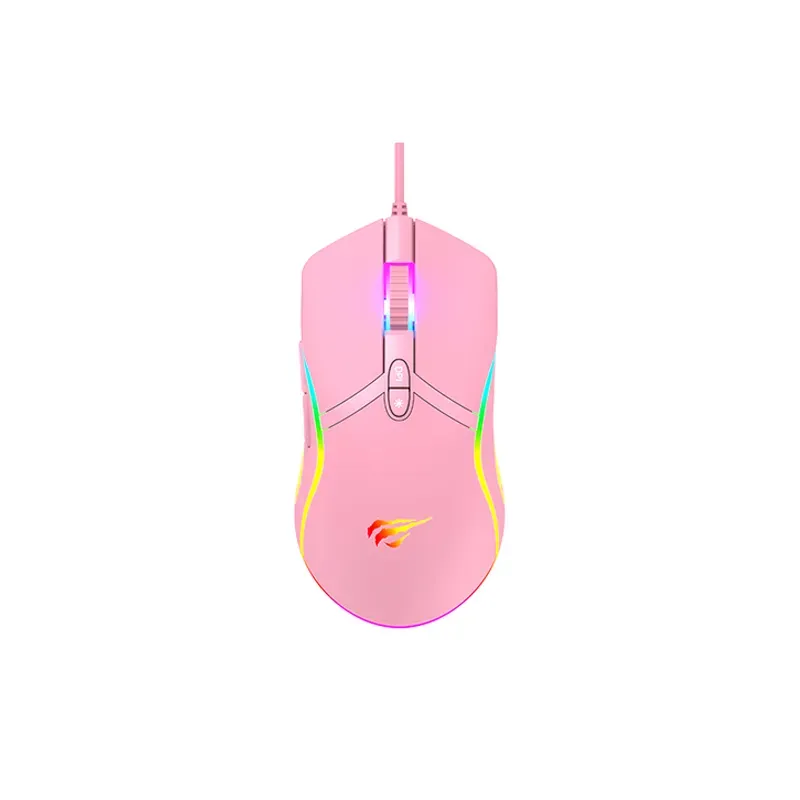 Mouse Gamer Programable Pink Taboo Havit