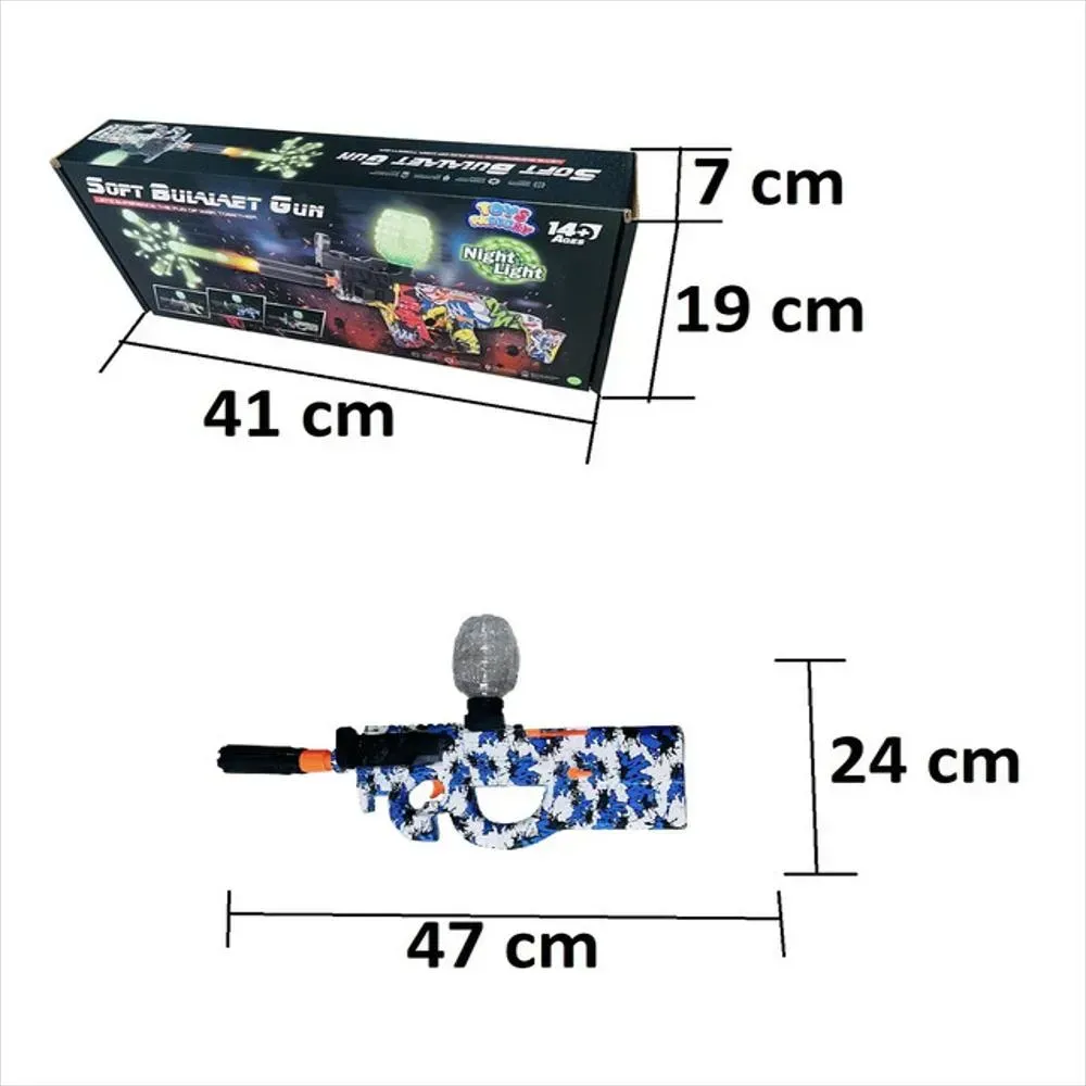 Pistola De Hidrogel Fusil Recargable P90 Municiones Tipo Cod