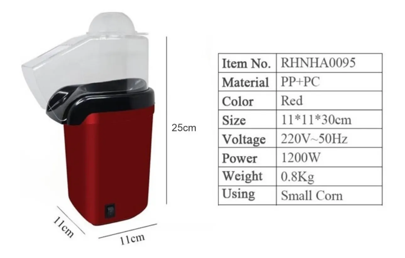 Maquina De Palomitas Olla Para Hacer Crispetera Electrica