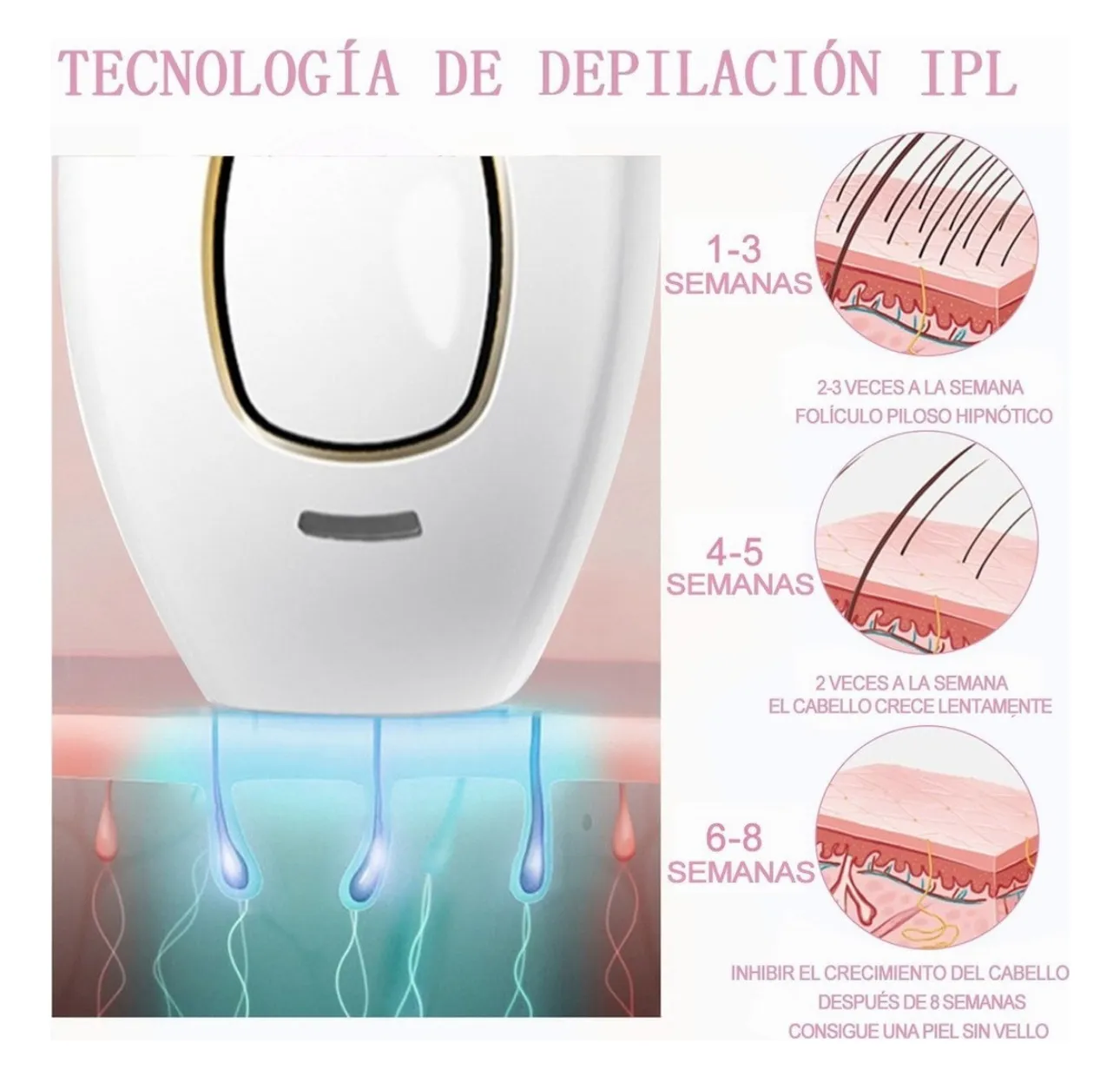 Depiladora Láser De Luz Pulsada Permanente Lpl