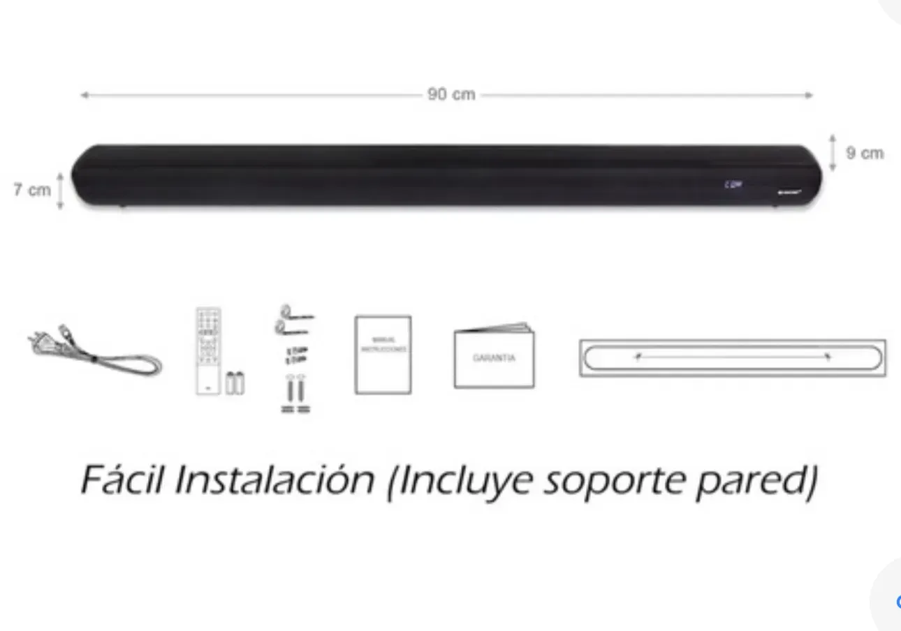 Barra De Sonido Soundbar Niatec Nt-p509 Sonido Inmersivo