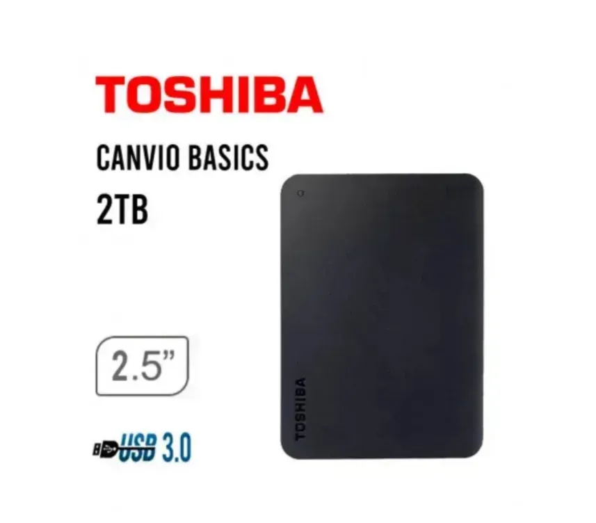 Disco Duro Externo Toshiba 2TB (Velocidad 3.0)