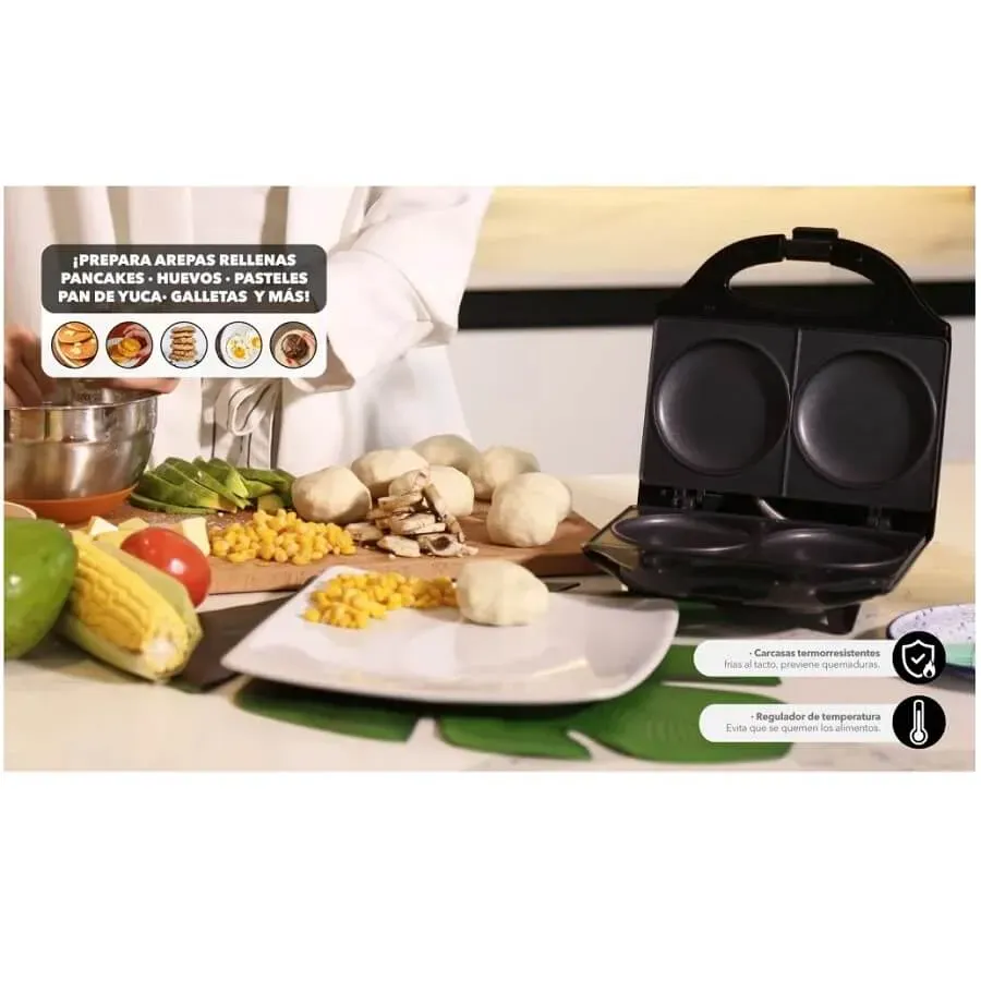 Arepa Maker HOME ELEMENTS Asador Negro