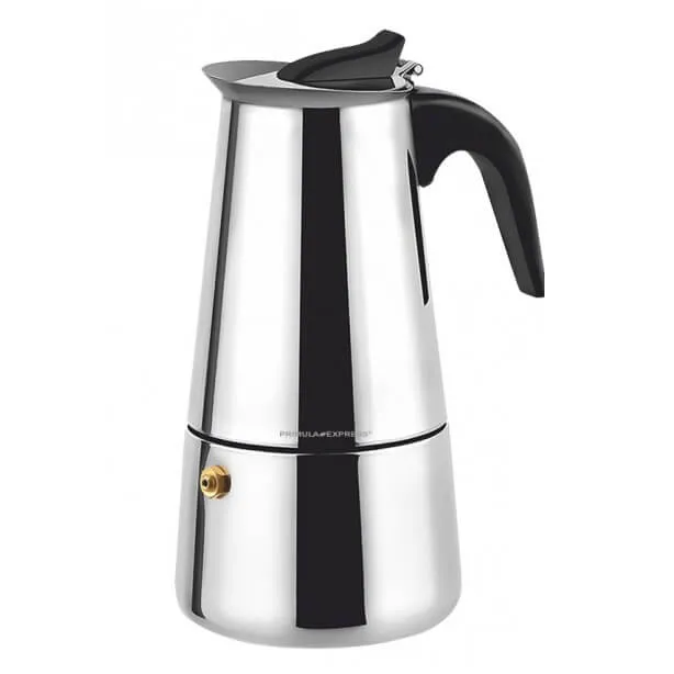 Cafetera Acero PRIMULA 9 Tazas Moka Italiana Espresso