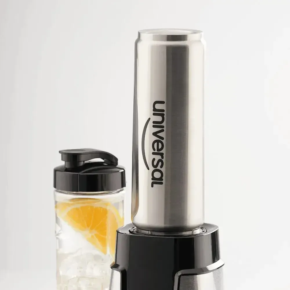 Licuadora Deportiva UNIVERSAL Acero Inox + Vaso