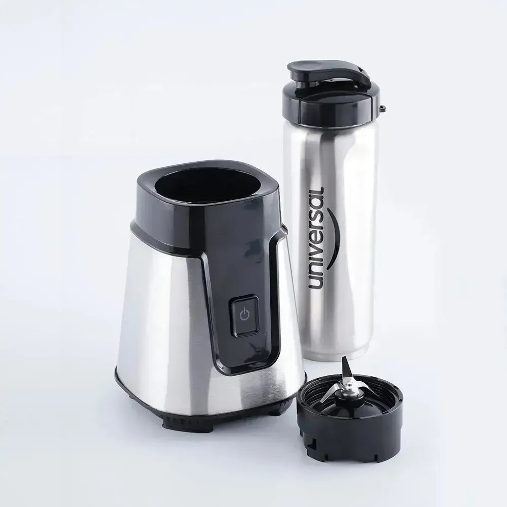 Licuadora Deportiva UNIVERSAL Acero Inox + Vaso