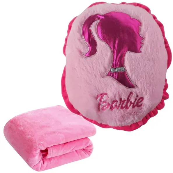 Peluche Barbie Decorativo Con Cobija