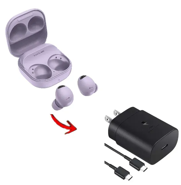 Audifonos Samsung Galaxy Buds Pro 2 + Cargador 25w 