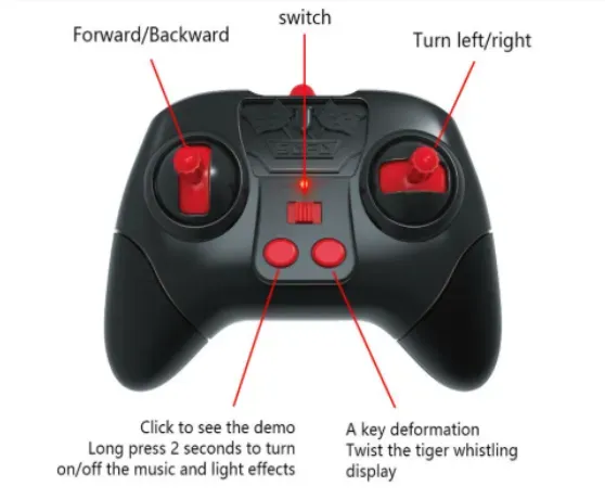 Carro Inteligente Recargable Con Modos De Control Interactivo