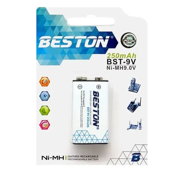 Batería Recargable BESTON BST-9V 250mAh 