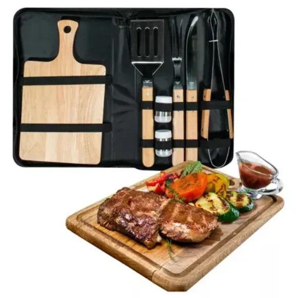 Utensiliios De Asado Bbq Set X7 Piezas