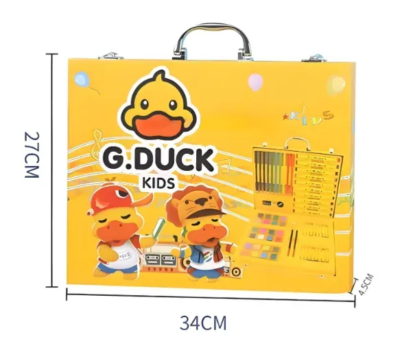 Set De Arte G.Duck Para Niños: Crayones, Pinturas Y Plumones Para Colorear Y Divertirse