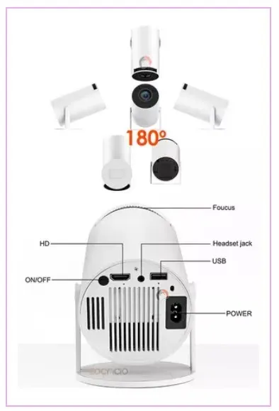 Proyector Smart Hy300: Tu Cine En Casa En Alta Definición.