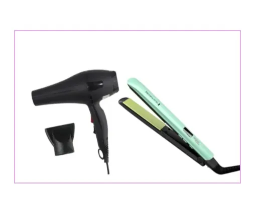 Combo Plancha Aguacate + Secador Remington Réplica 1:1: Definitiva Para El Cuidado Del Cabello