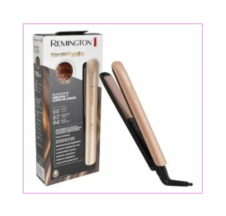 Combo Plancha Keratina + Cepillo Secador Remington: Belleza Sin Esfuerzo