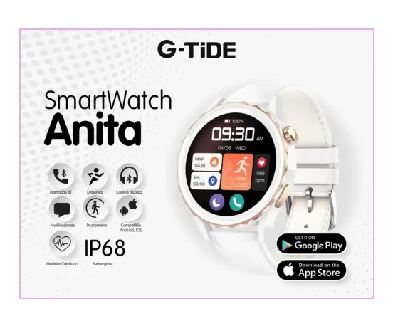 SmartWatch G-TIDE Anita ORIGINAL: Eleva Tu Estilo Y Bienestar