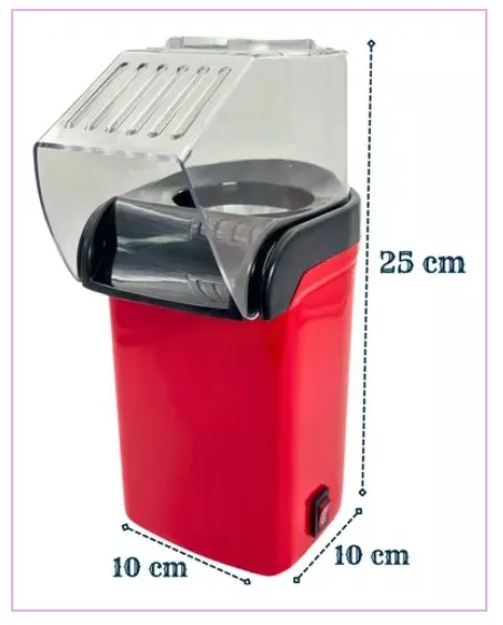 Máquina Eléctrica Para Hacer Palomitas De Maíz: Disfrute De Palomitas De Maíz Frescas Y Calientes En Cualquier Momento Y En Cualquier Lugar