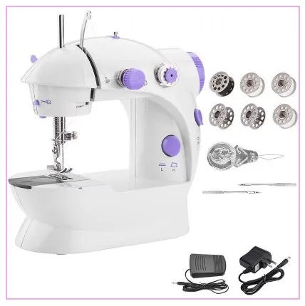 Mini Máquina De Coser Otec Color Blanco 110v/220v: Tu Taller De Costura En La Palma De Tu Mano