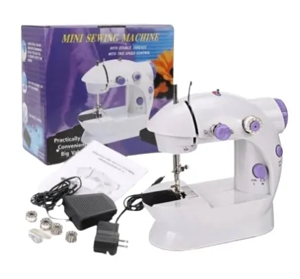 Mini Máquina De Coser Otec Color Blanco 110v/220v: Tu Taller De Costura En La Palma De Tu Mano