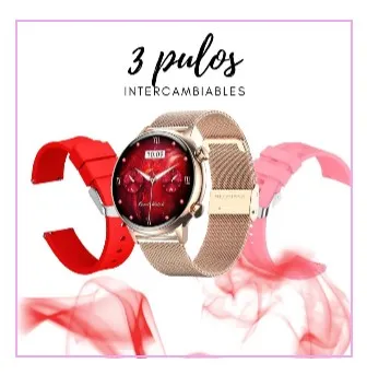 Reloj Inteligente Mobulaa Romance: AMOLED En Oro Rosa, La Joya Tecnológica