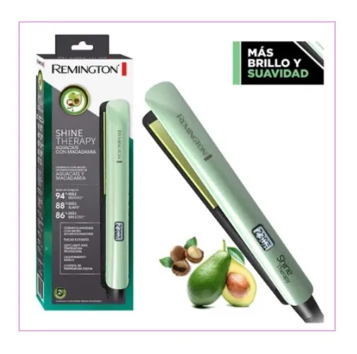 Plancha Remington Aguacate + Macadamia 1.1: El Poder Natural Para Un Cabello Perfecto