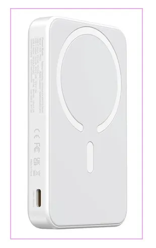 Power Bank VIDVIE PB783: Banco De Energía MagSafe De 10,000 mAh Para Carga Inalámbrica Y Por Cable (15 W + 20 W)