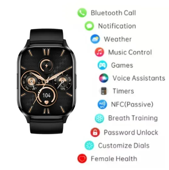 Reloj Inteligente G-TIDE S3 Pro: Mejora Tu Estilo Y Condición Física Con Un Reloj Inteligente Que Lo Hace Todo