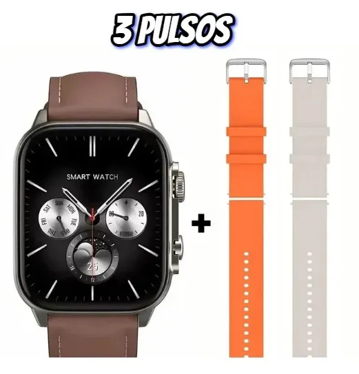 Reloj Inteligente G-TIDE S5 PRO ORIGINAL Cafe + Dos Pulsos: Experimente Funciones Inteligentes Y Bienestar Mejorado 