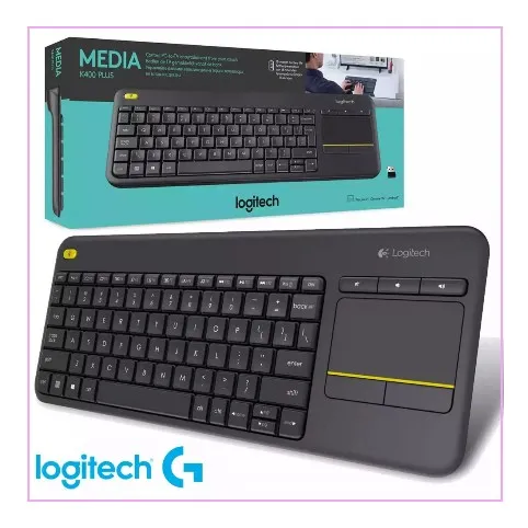 Teclado Logitech K400 Plus: Teclado Inalámbrico Con Touchpad Para Un Control Total.