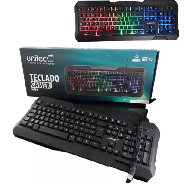 Teclado Gamer UNITEC Con Teclas Mecánicas Para Una Respuesta Rápida Y Precisa