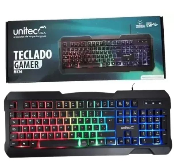 Teclado Gamer UNITEC Con Teclas Mecánicas Para Una Respuesta Rápida Y Precisa