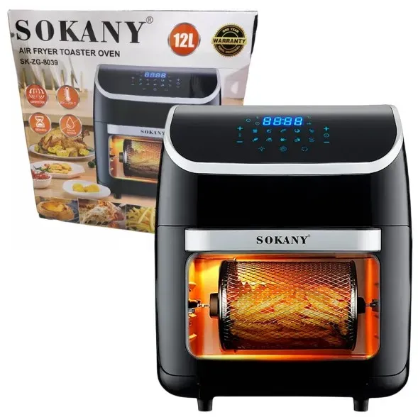 Freidora Digital Tipo Horno Sokany 12 Litros