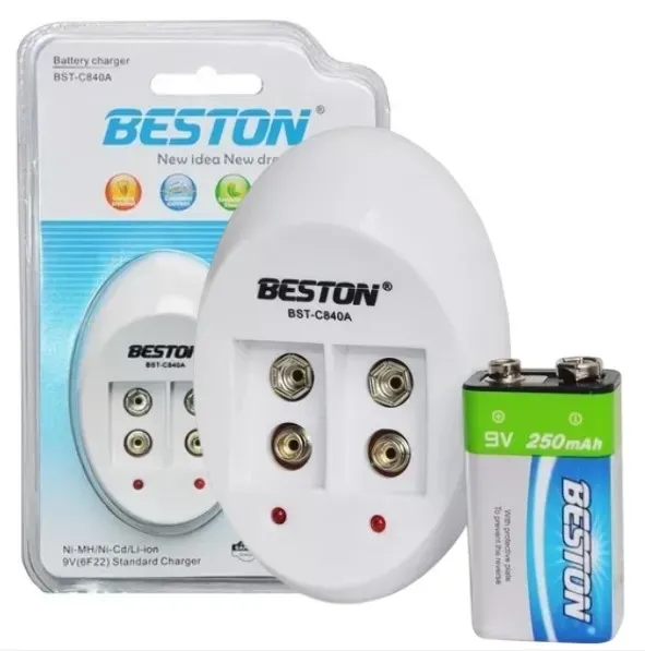 Cargador De Pilas 9V Beston BST-C818