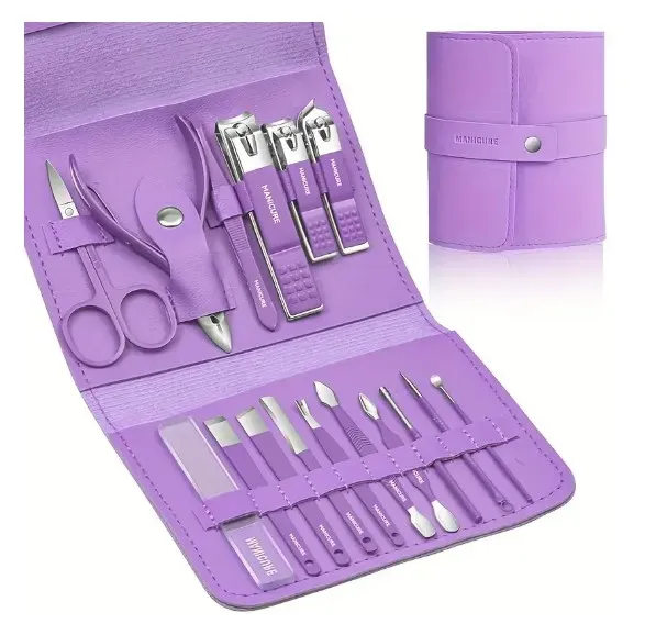 Kit De Manicure Y Pedicure 16 Piezas