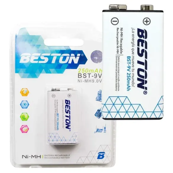 Batería Recargable BESTON BST-9V 250mAh 