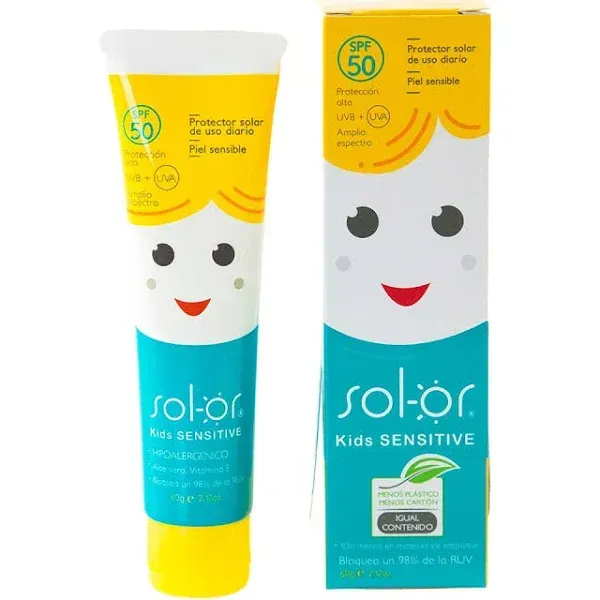 Protector Solar Sol-Or Kids Sensitive SPF 50 x 60 Gr