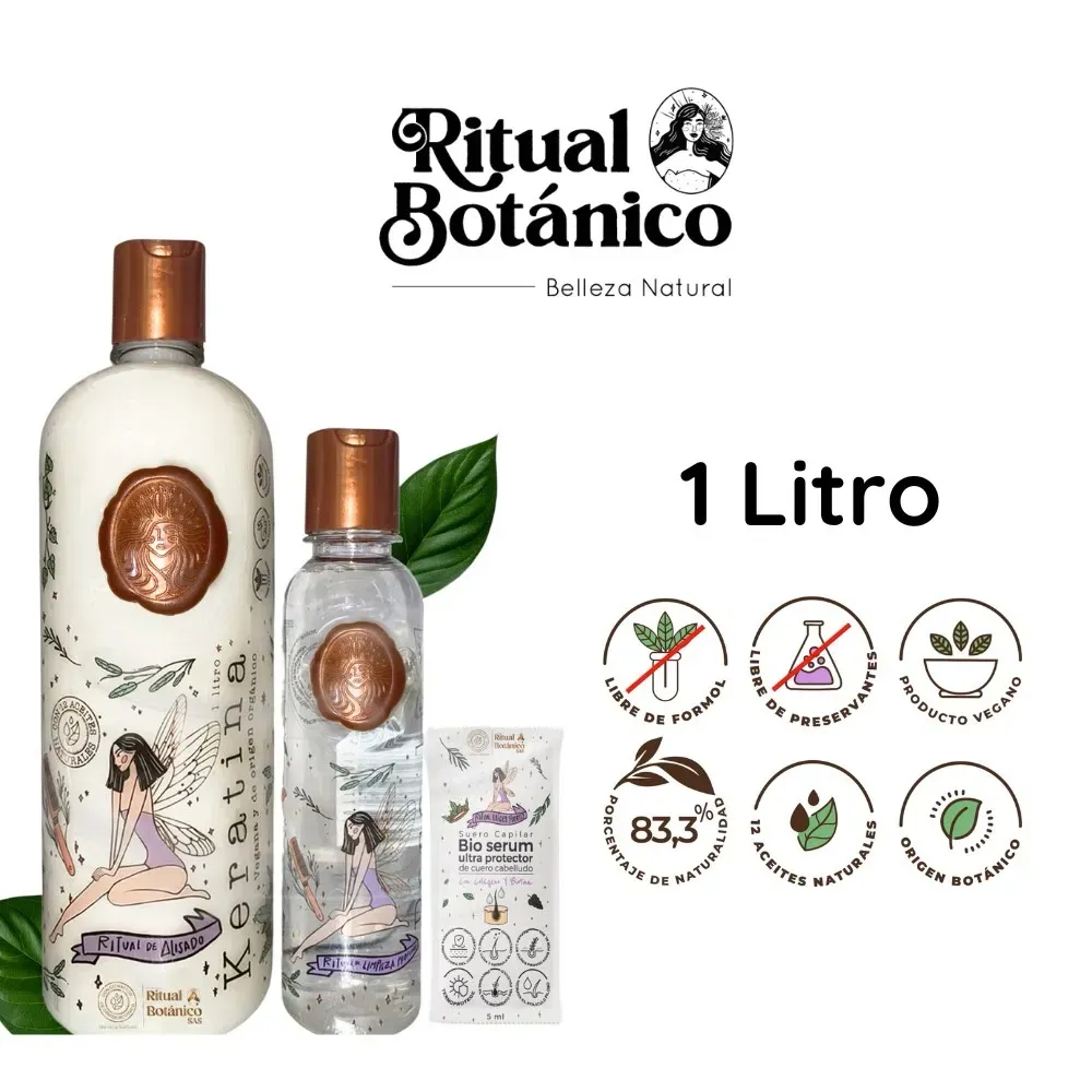 Kit Keratina 1 Litro Ritual Botánico