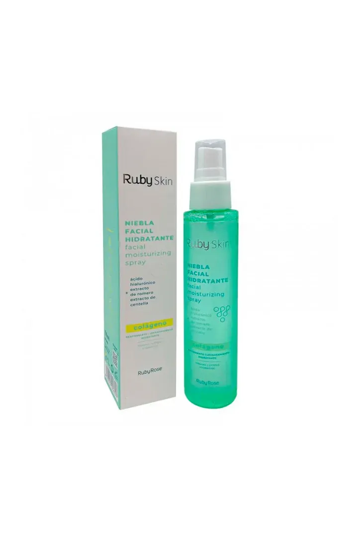 Bruma o Niebla Facial Hidratante Spray Colágeno Ruby Rose x 116ml