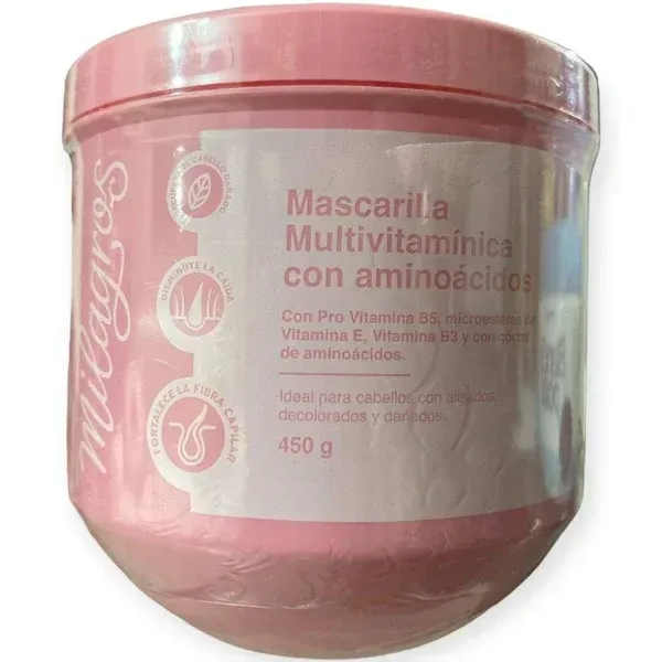 Mascarilla Multivitaminica Con Aminoacidos Milagros 450g