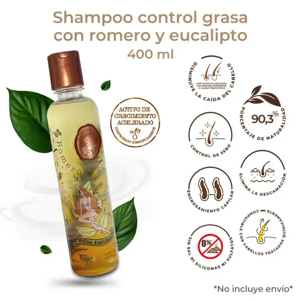 Shampoo Ritual Botánico Control Grasa Romero