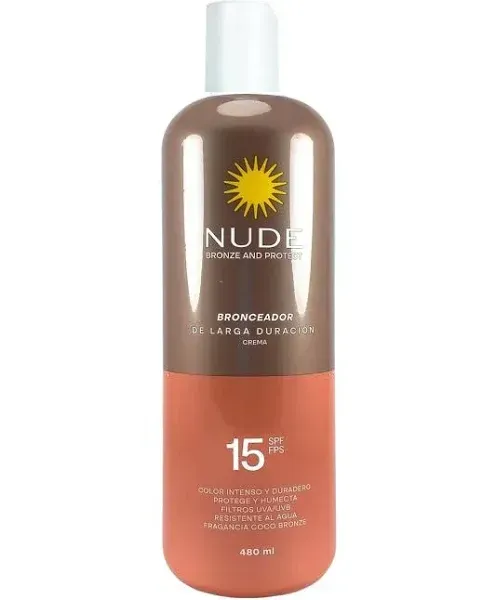 Bronceador Nude Corporal Crema Fps 15 x480 ml